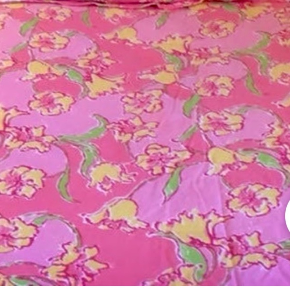 RARE Lilly Pulitzer Daylily Pink Duvet Cover - Double/Queen - Picture 2 of 2